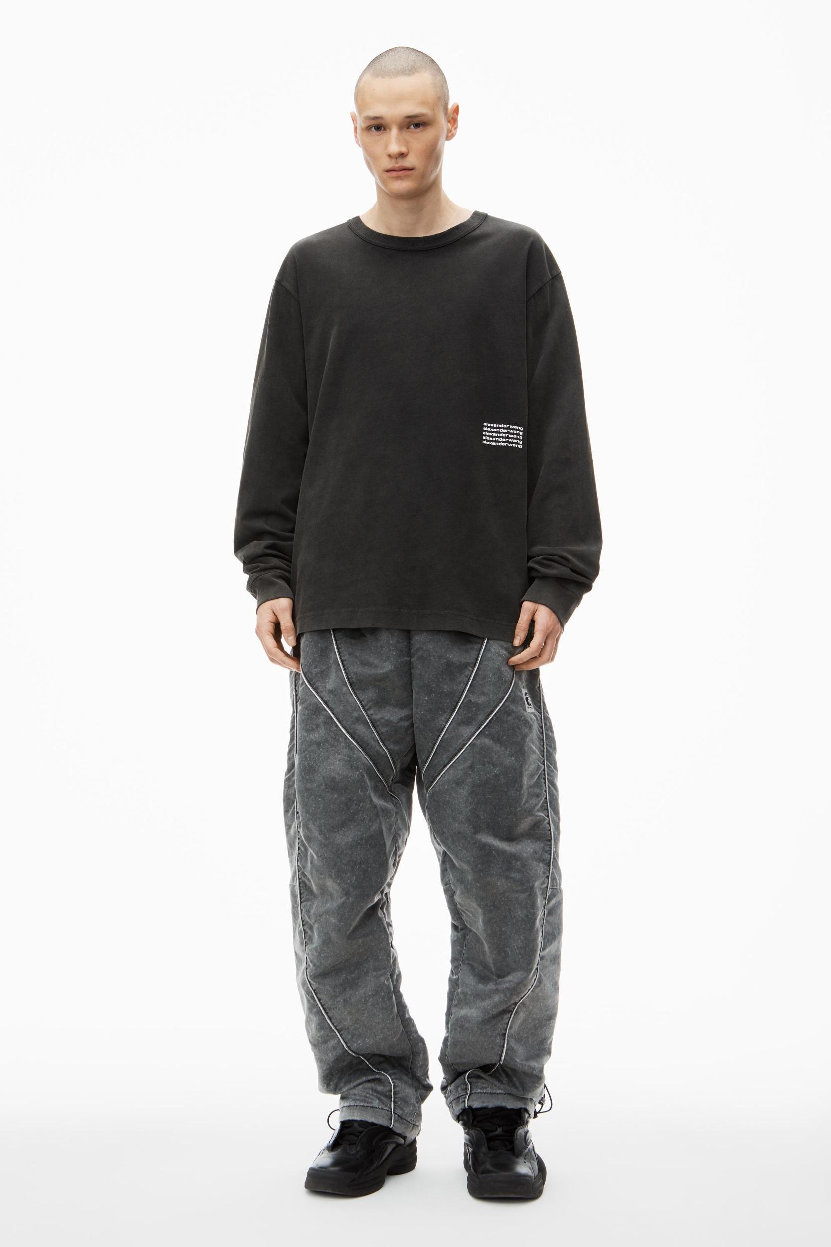 Unisex Long-sleeve Tee In Acid Wash Jersey Product Image