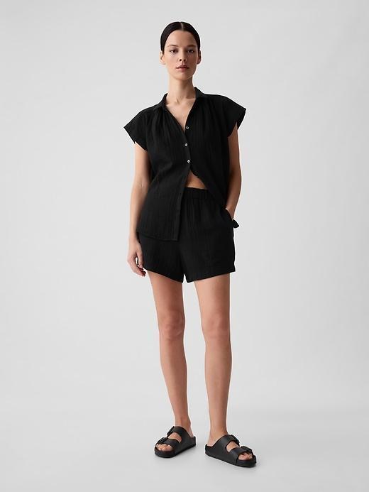 Crinkle Gauze Shirt Product Image