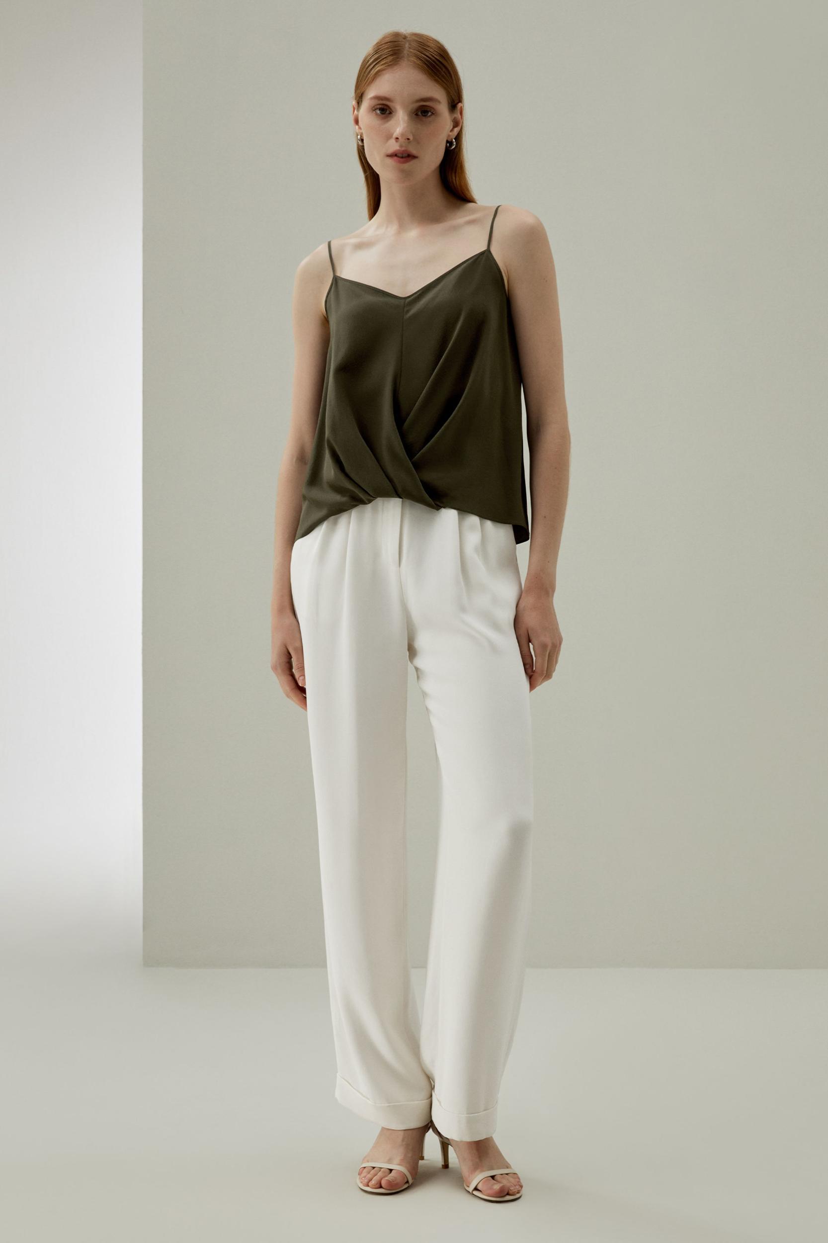 Thin-Strap Crêpe de Chine Cami Product Image