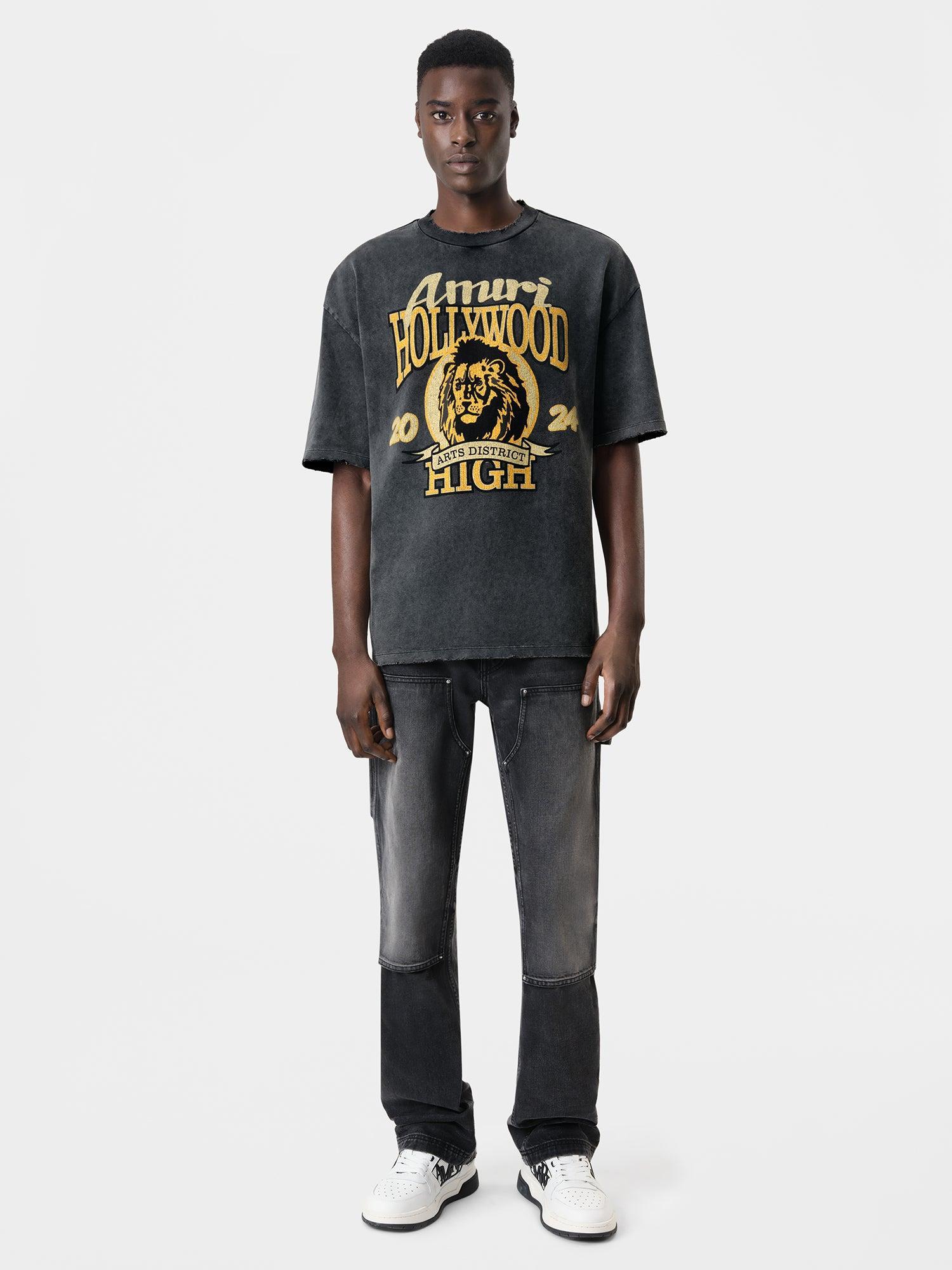 AMIRI HIGH LION SKATER TEE - Black Product Image