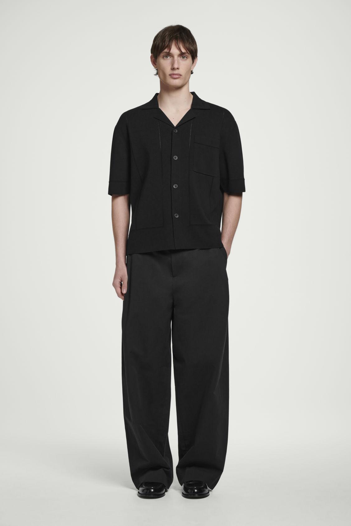 POINTELLE-KNIT COTTON SHIRT Product Image