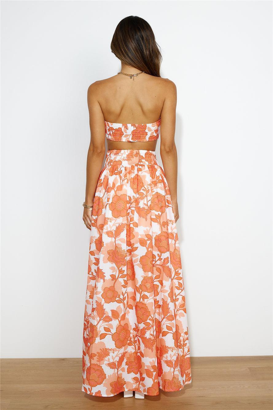 Creme Brulee Bandeau Top Orange Product Image