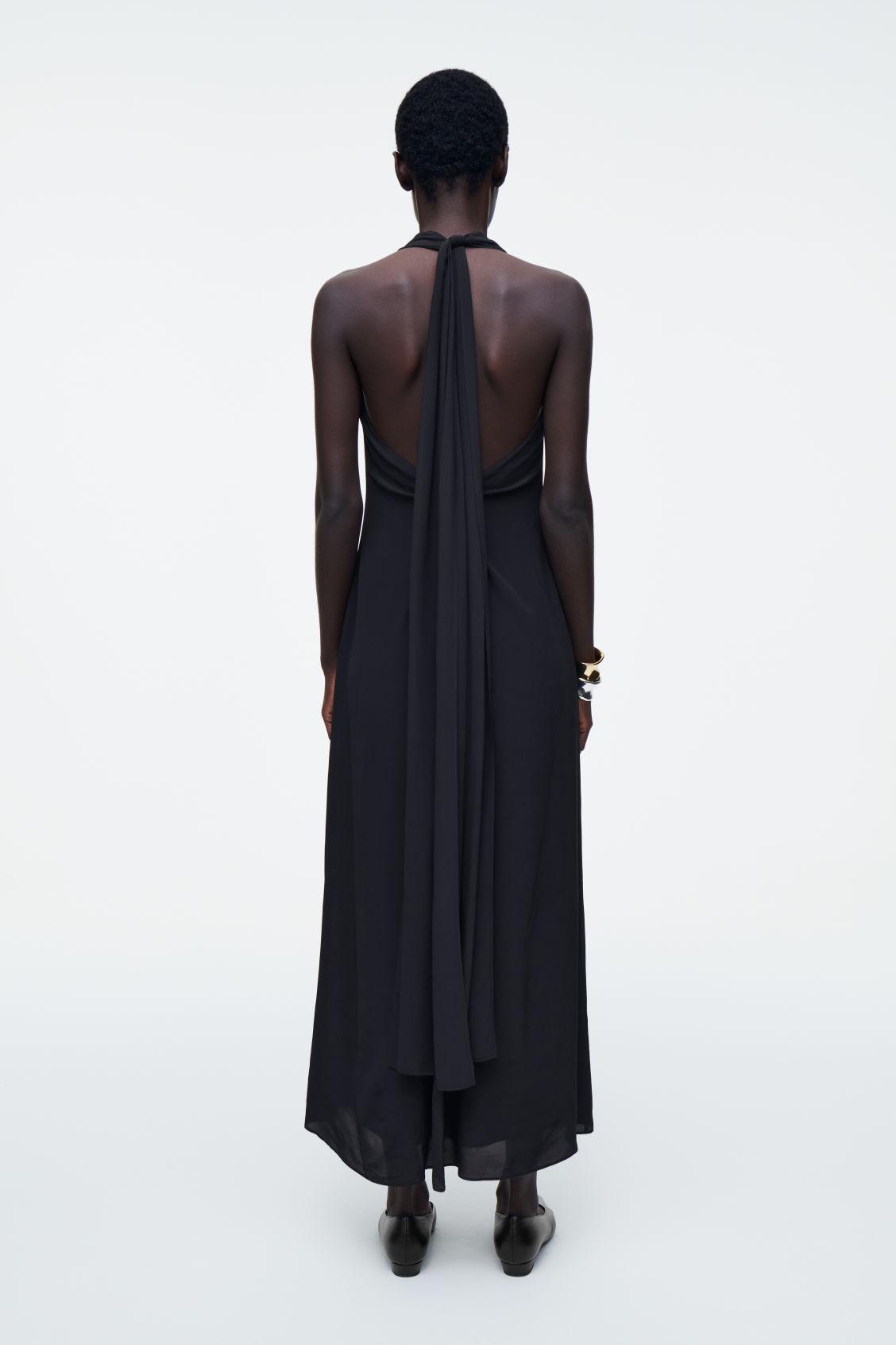 COWL-NECK MAXI DRESS Product Image