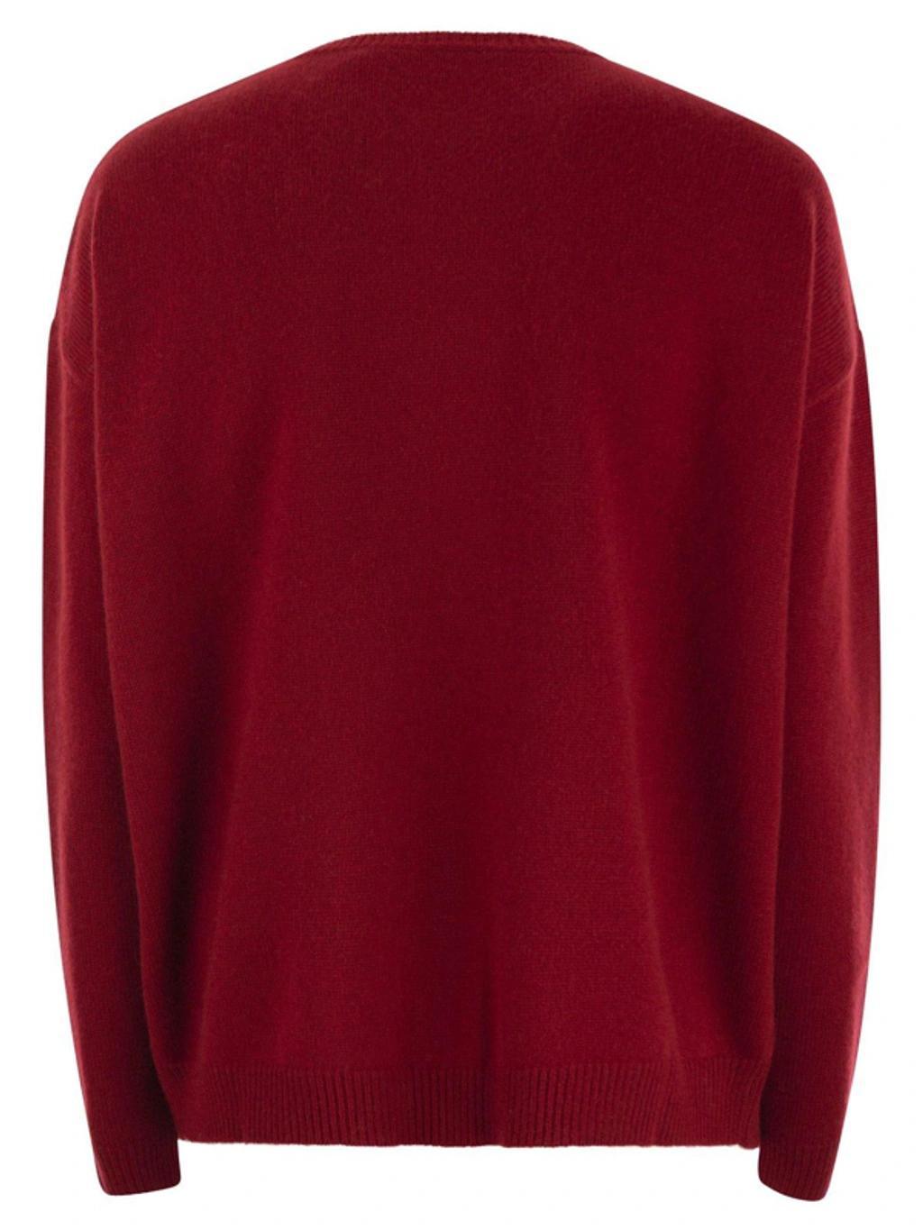 MAX MARA Wool And Cashmere Knit Jumper In Red Product Image