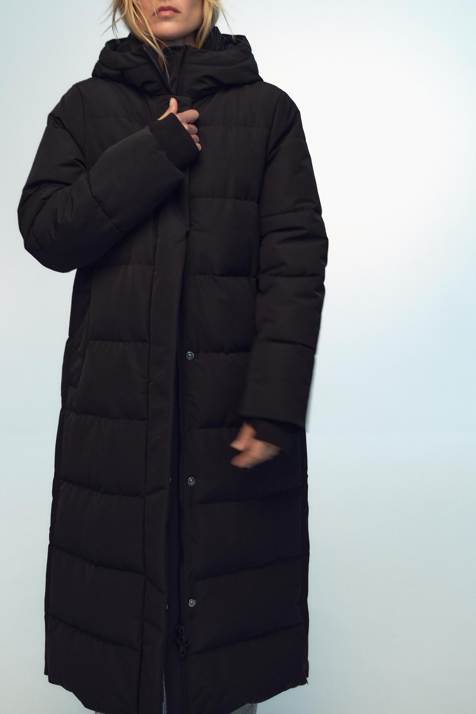 WATER AND WIND PROTECTION LONGLINE HOODED DOWN JACKET Product Image