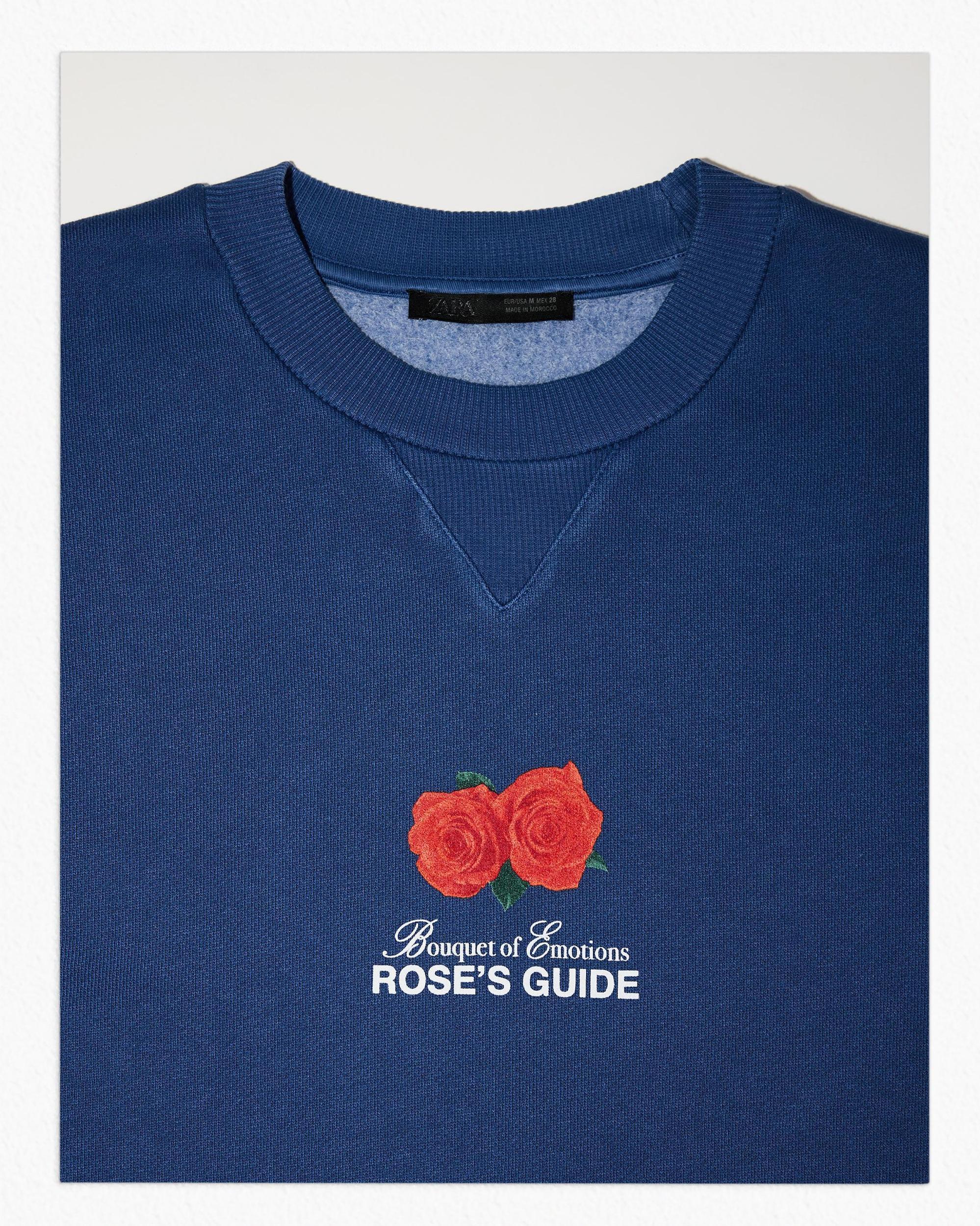 ROSES SWEATSHIRT WITH TEXT Product Image