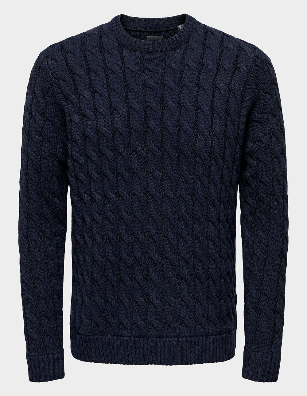 ONLY & SONS Onskicker Mens Cable Knit Sweater Product Image