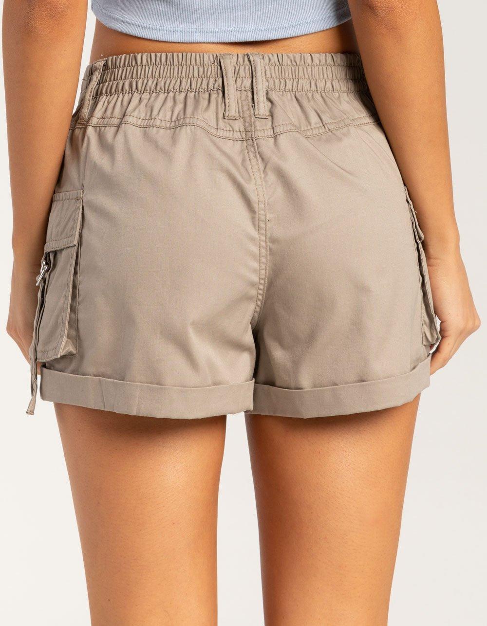 RSQ Womens Mid Rise Poplin Cargo Shorts - FADED NAVY Product Image
