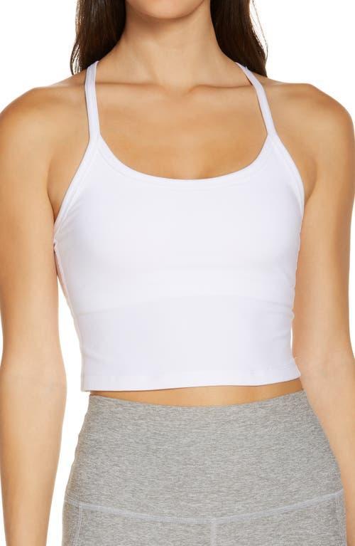 Beyond Yoga Spacedye Slim Racerback Cropped Tank Birch Heather XXS Product Image