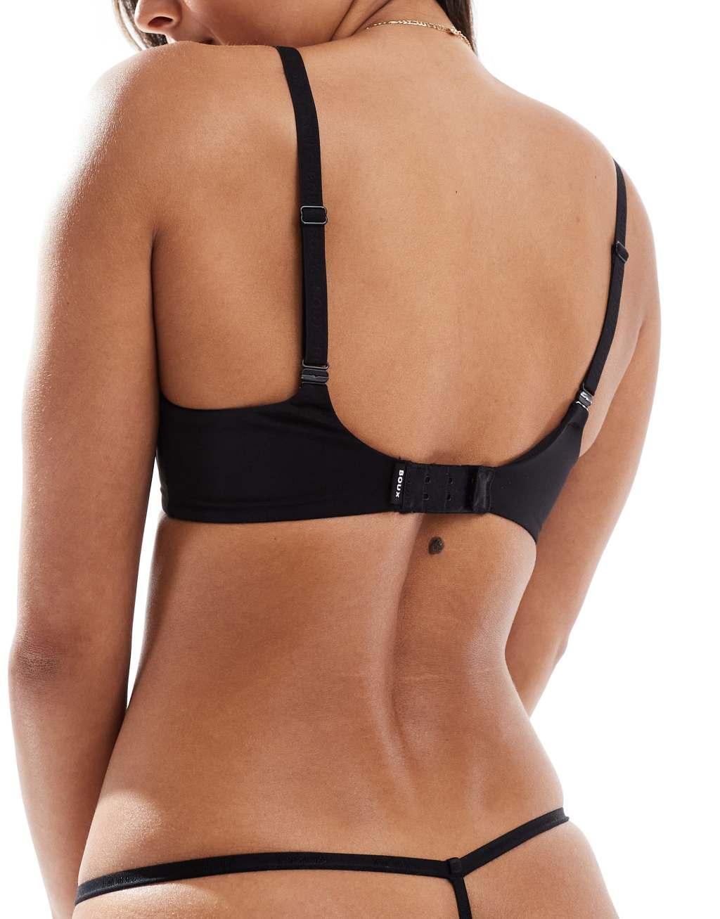 Boux Avenue t-shirt bra in black Product Image