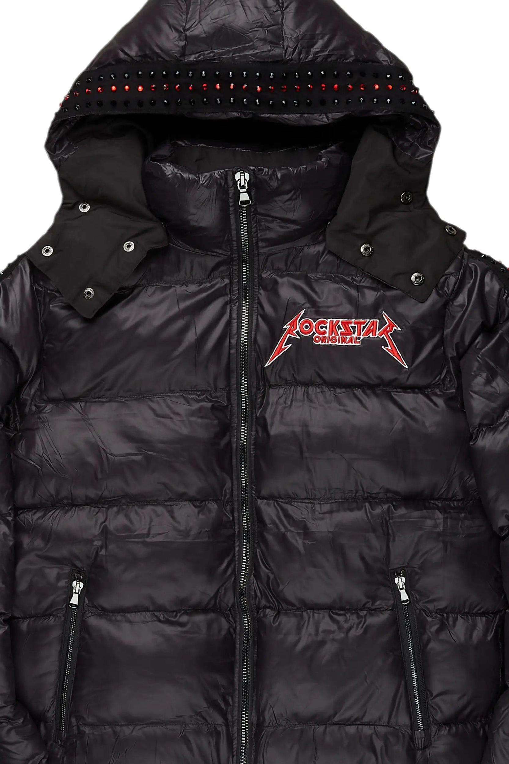 Brink Black Heavy Puffer Jacket Male Product Image