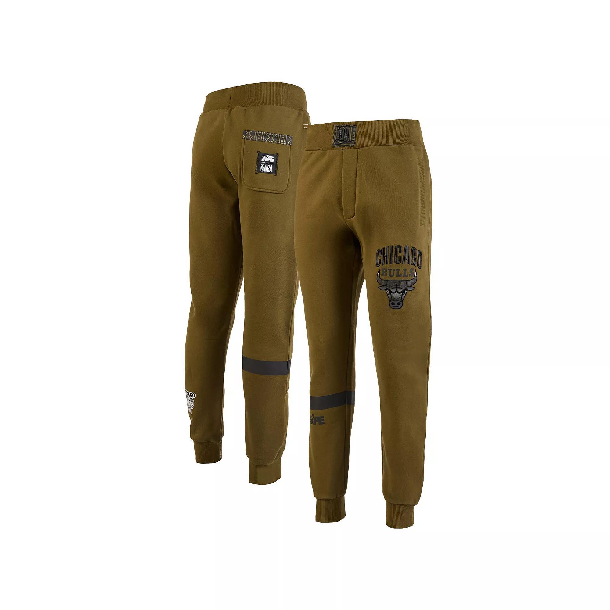 Men's NBA x Two Hype  Olive Chicago Bulls Culture & Hoops Collection Premium Jogger Pants, Size: XL, Team Product Image