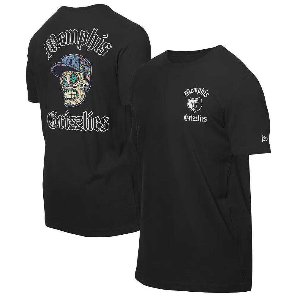Men's New Era Black Memphis Grizzlies Sugar Skulls T-Shirt, Size: 2XL, Grz Black Product Image