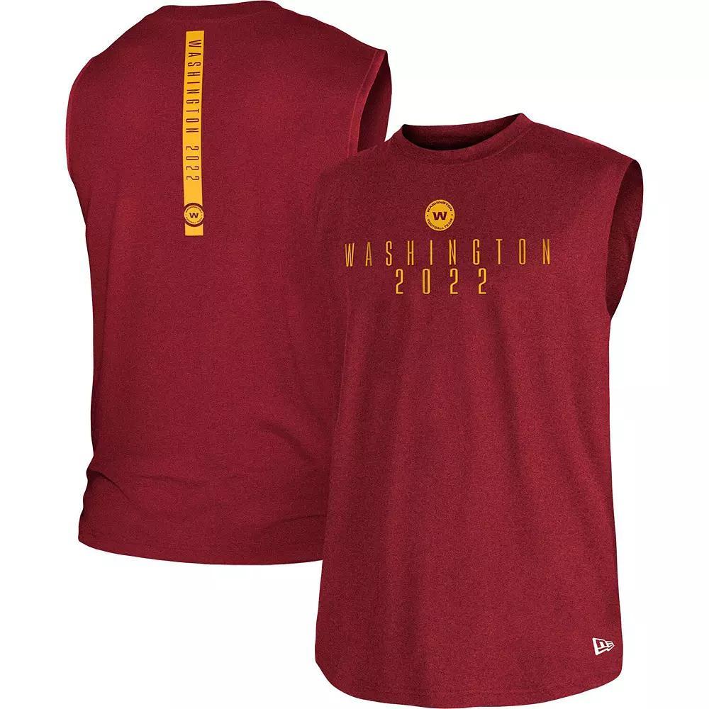 Men's New Era Burgundy Washington Commanders Team Muscle Tank Top, Size: Medium, Wft Med Re Product Image