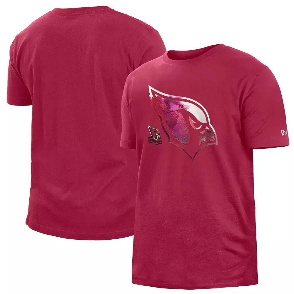 Men's New Era Red Arizona Cardinals 2022 Sideline Ink Dye T-Shirt, Size: Medium Product Image
