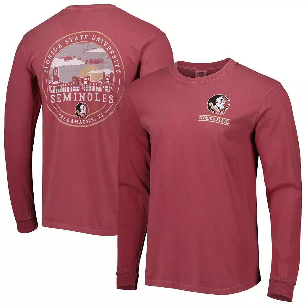 Men's Garnet Florida State Seminoles Circle Campus Scene Long Sleeve T-Shirt, Size: 2XL, Red Product Image