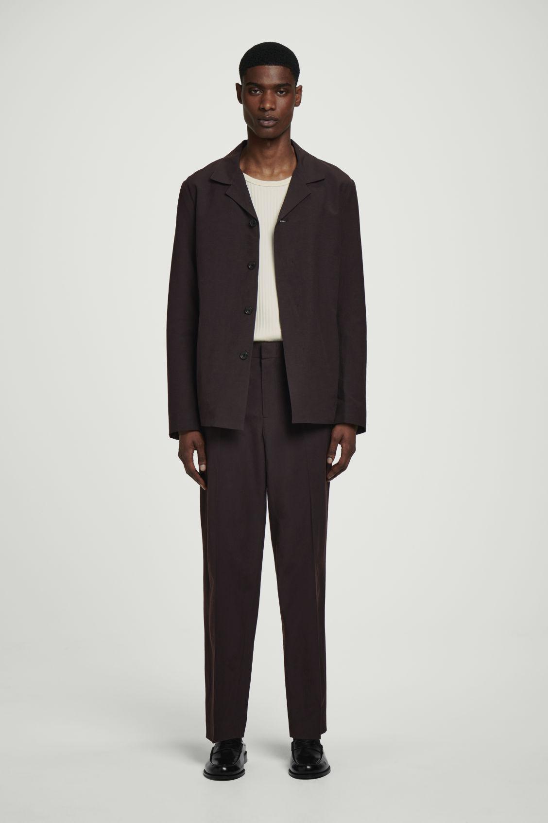 TAILORED STRAIGHT-LEG PANTS Product Image