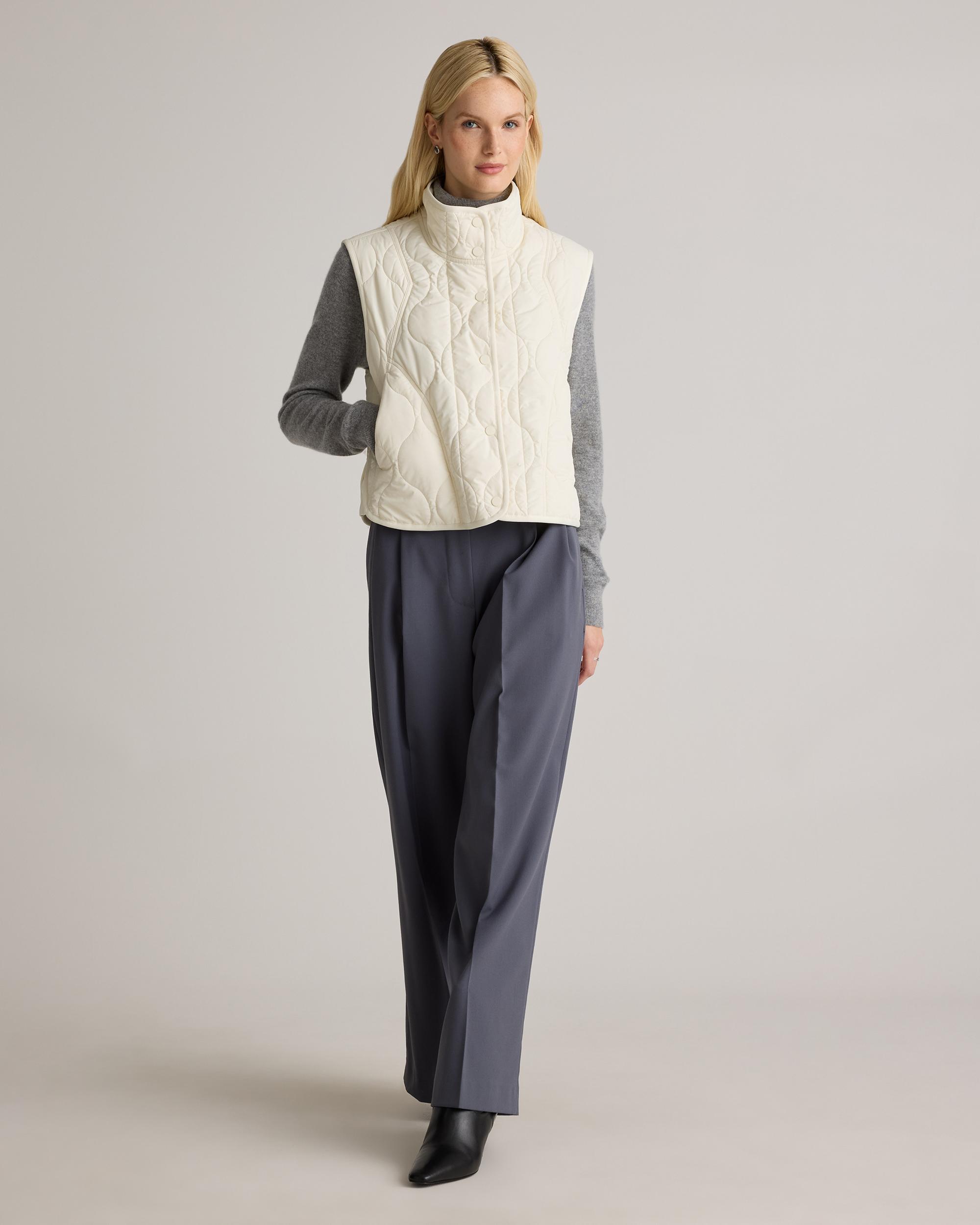 Quince | Women's Featherless Quilted Puffer Vest Recycled Polyester Product Image