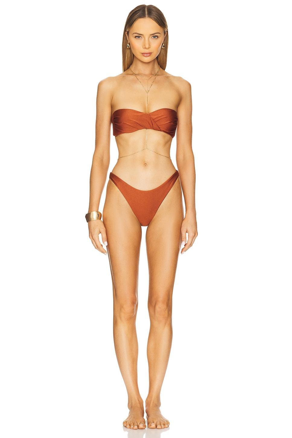 Margot Gloss Bikini Bottom MILLY Product Image