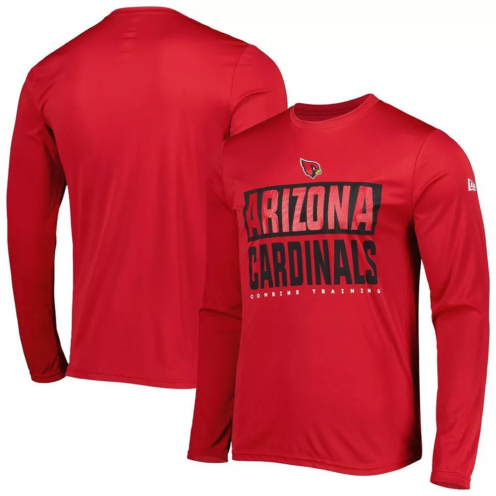 Men's New Era Cardinal Arizona Cardinals Combine Authentic Offsides Long Sleeve T-Shirt, Size: XL, Red Product Image