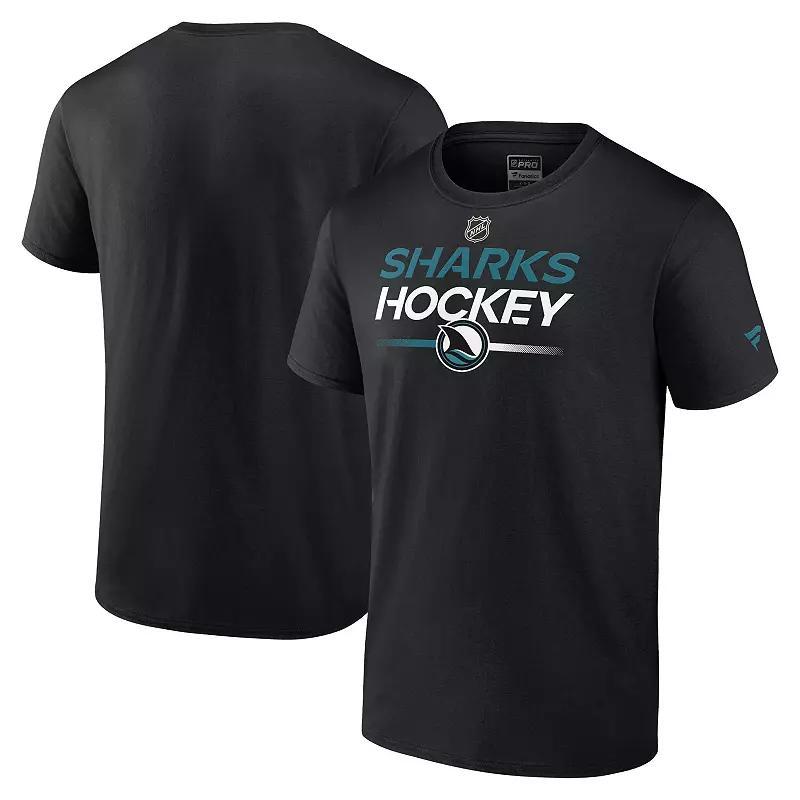 Men's Fanatics  Black Chicago Blackhawks Authentic Pro Core Primary T-Shirt, Size: Medium Product Image