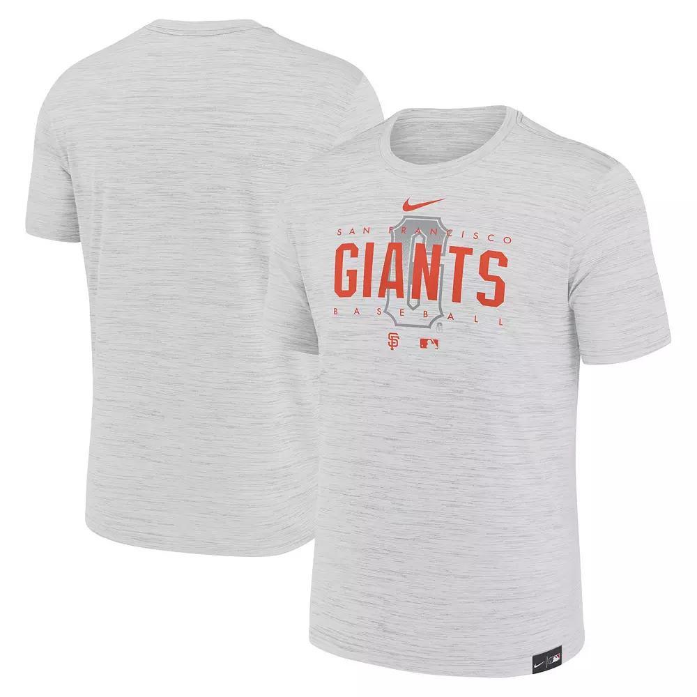 Men's Nike Gray San Francisco Giants City Connect Velocity Practice Performance T-Shirt, Size: 2XL, Grey Product Image