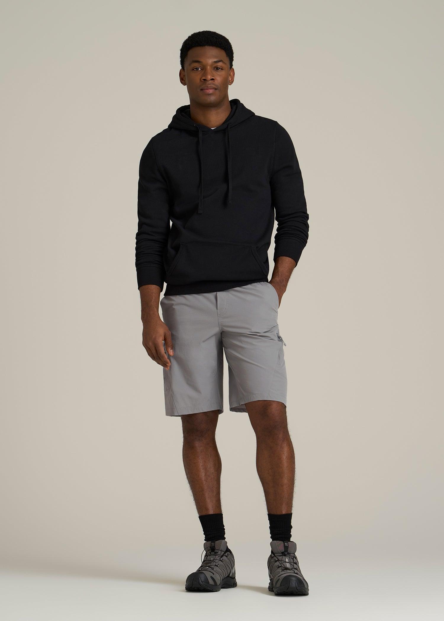 10 Pocket Hiking Short for Tall Men in Pebble Grey Product Image