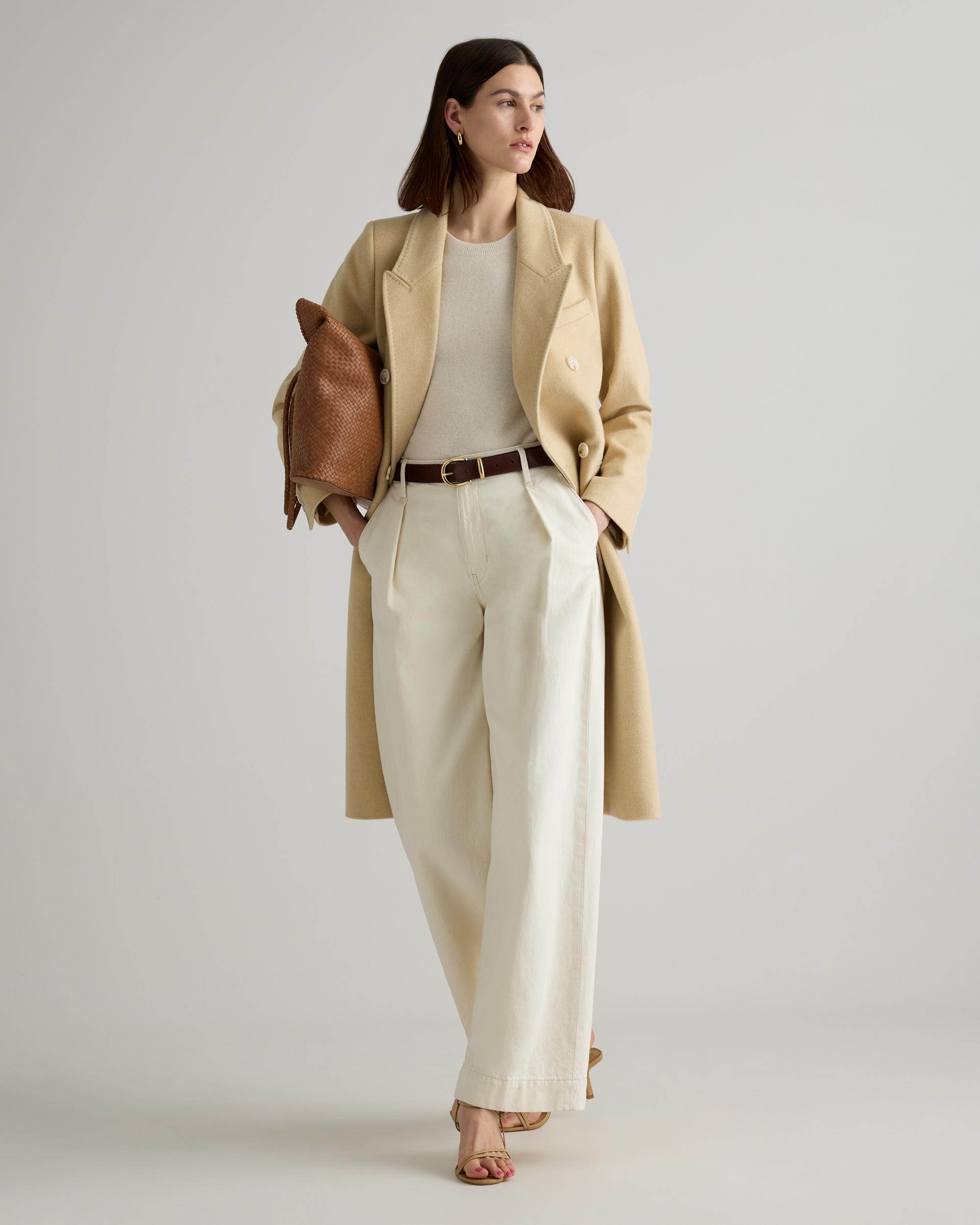 Quince | Women's Italian Wool Double-Breasted Coat Wool/Nylon Product Image