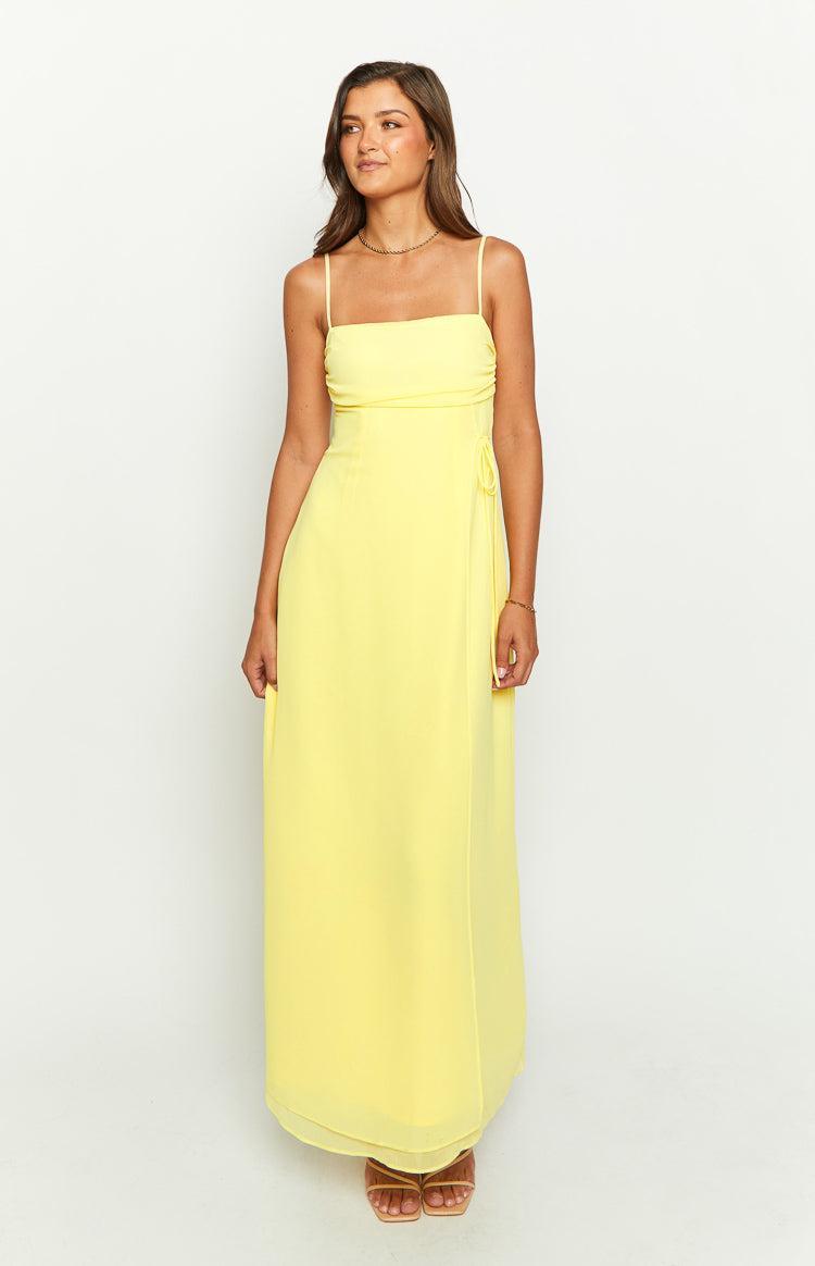 Flossie Yellow Maxi Sleeveless Dress Product Image
