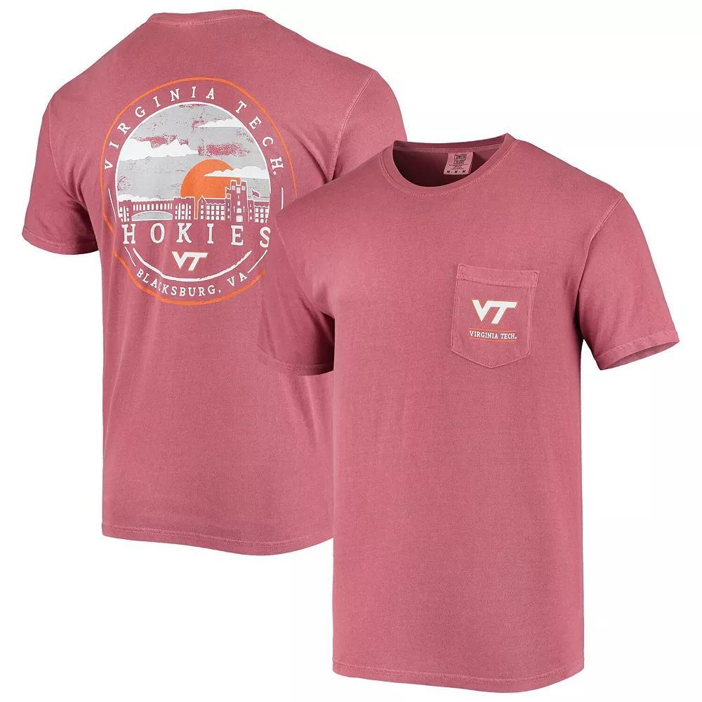 Mens Maroon Virginia Tech Hokies Circle Campus Scene T-Shirt Product Image