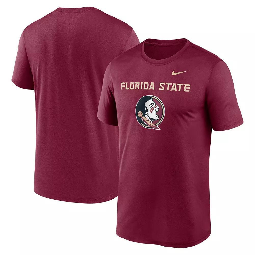 Men's Nike Garnet Florida State Seminoles Lockup Legend Performance T-Shirt, Size: Large, Red Product Image