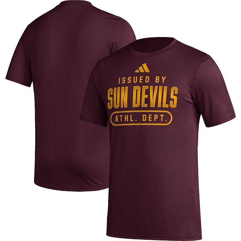 Mens adidas Miami Hurricanes Sideline AEROREADY Pregame T-Shirt Product Image