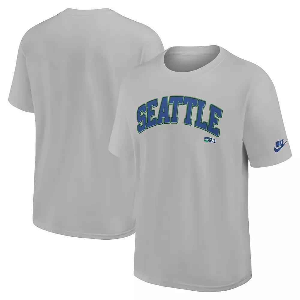Men's Nike  Silver Seattle Seahawks Rewind Max90 Statement T-Shirt, Size: 3XL Product Image
