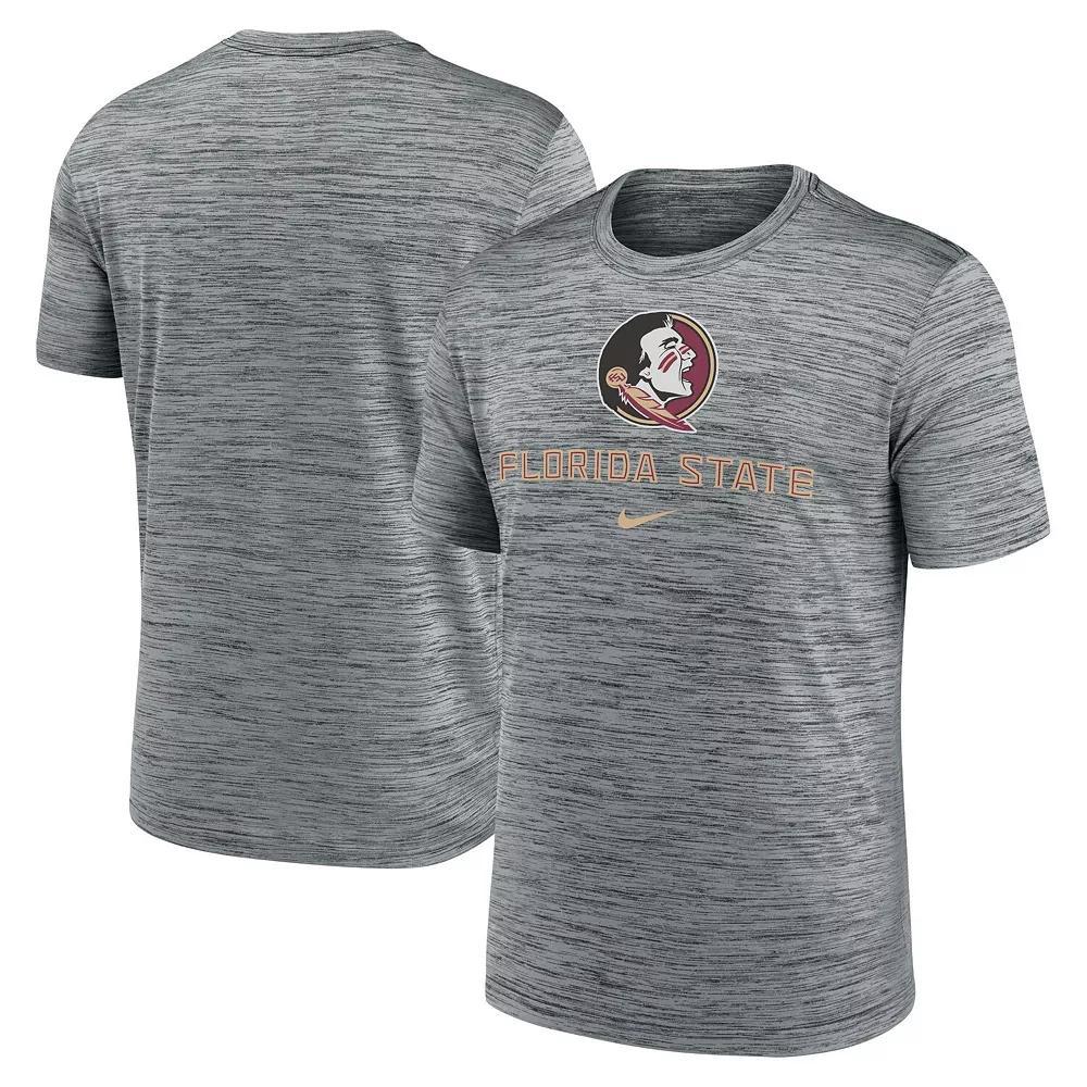 Men's Nike Heather Gray Florida State Seminoles Primetime Velocity T-Shirt, Size: 3XL, Grey Product Image