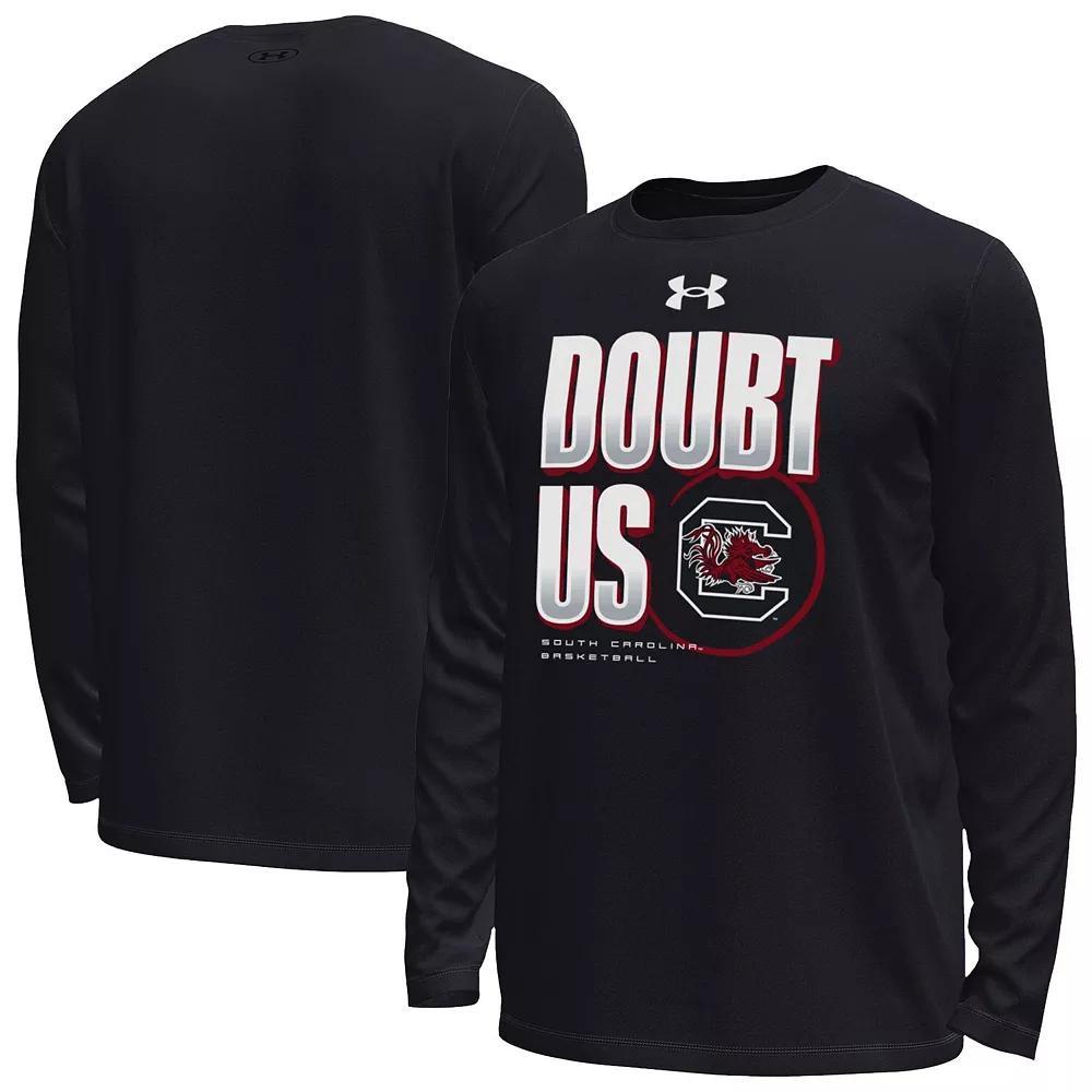 Men's Under Armour Black Wisconsin Badgers March Madness Unity Long Sleeve T-Shirt, Size: Small Product Image