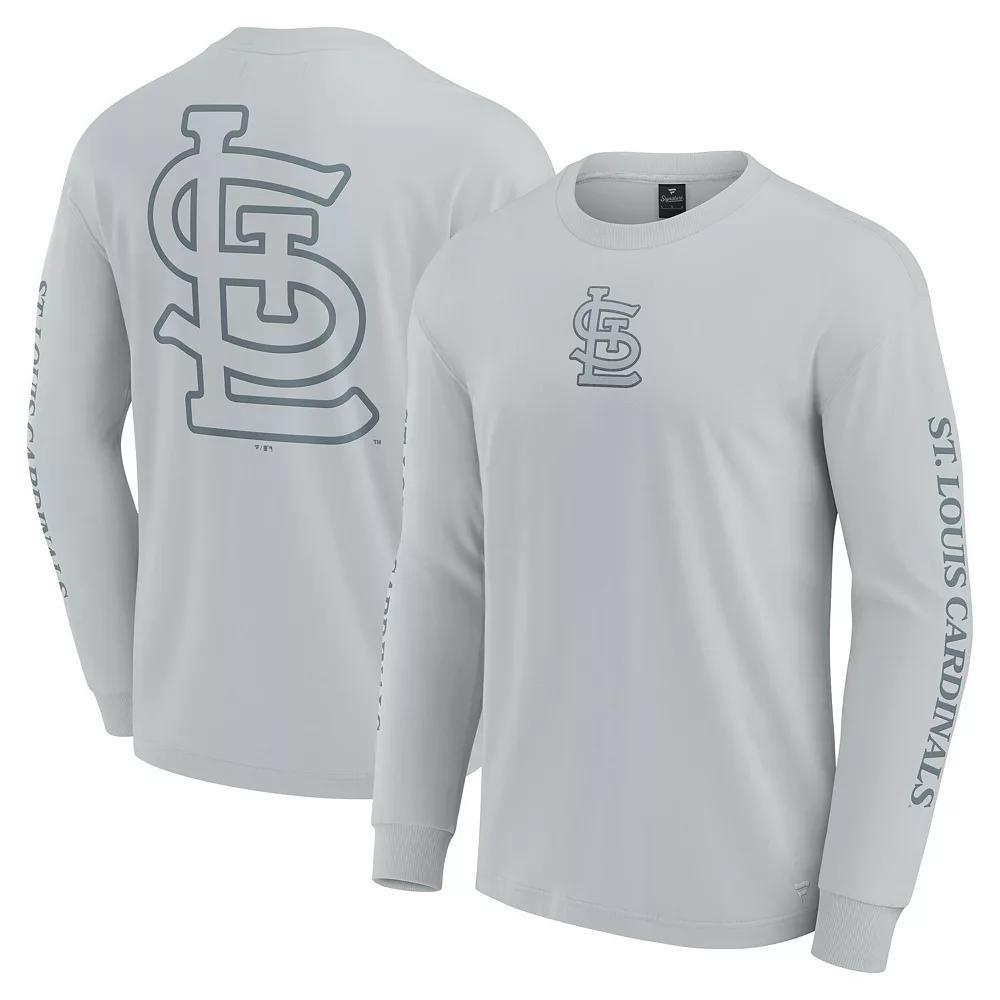 Men's Fanatics  Gray St. Louis Cardinals Elements Strive Long Sleeve T-Shirt, Size: Medium, Grey Product Image