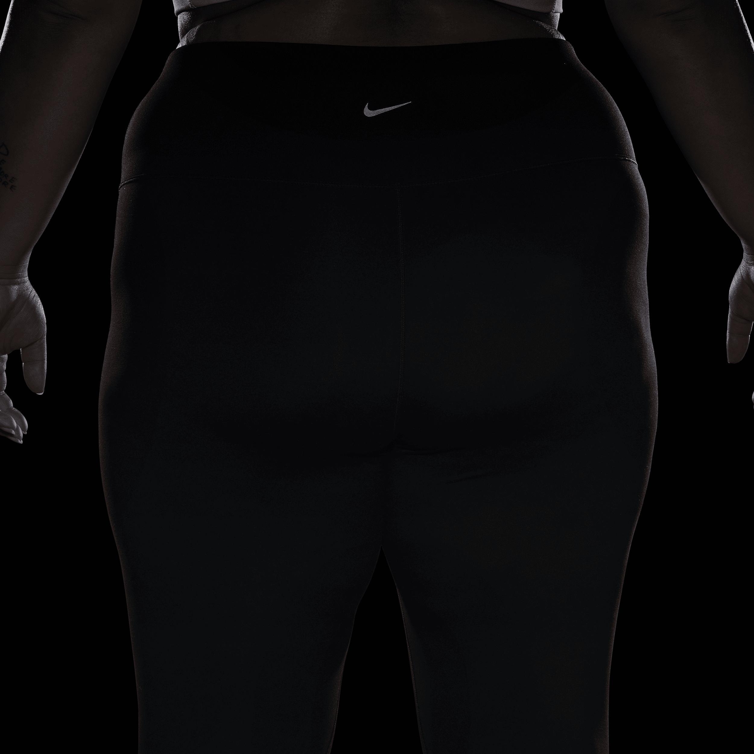 Plus Size Nike One High-Waisted 7/8 Leggings, Women's, Size: 3XL, Black Product Image