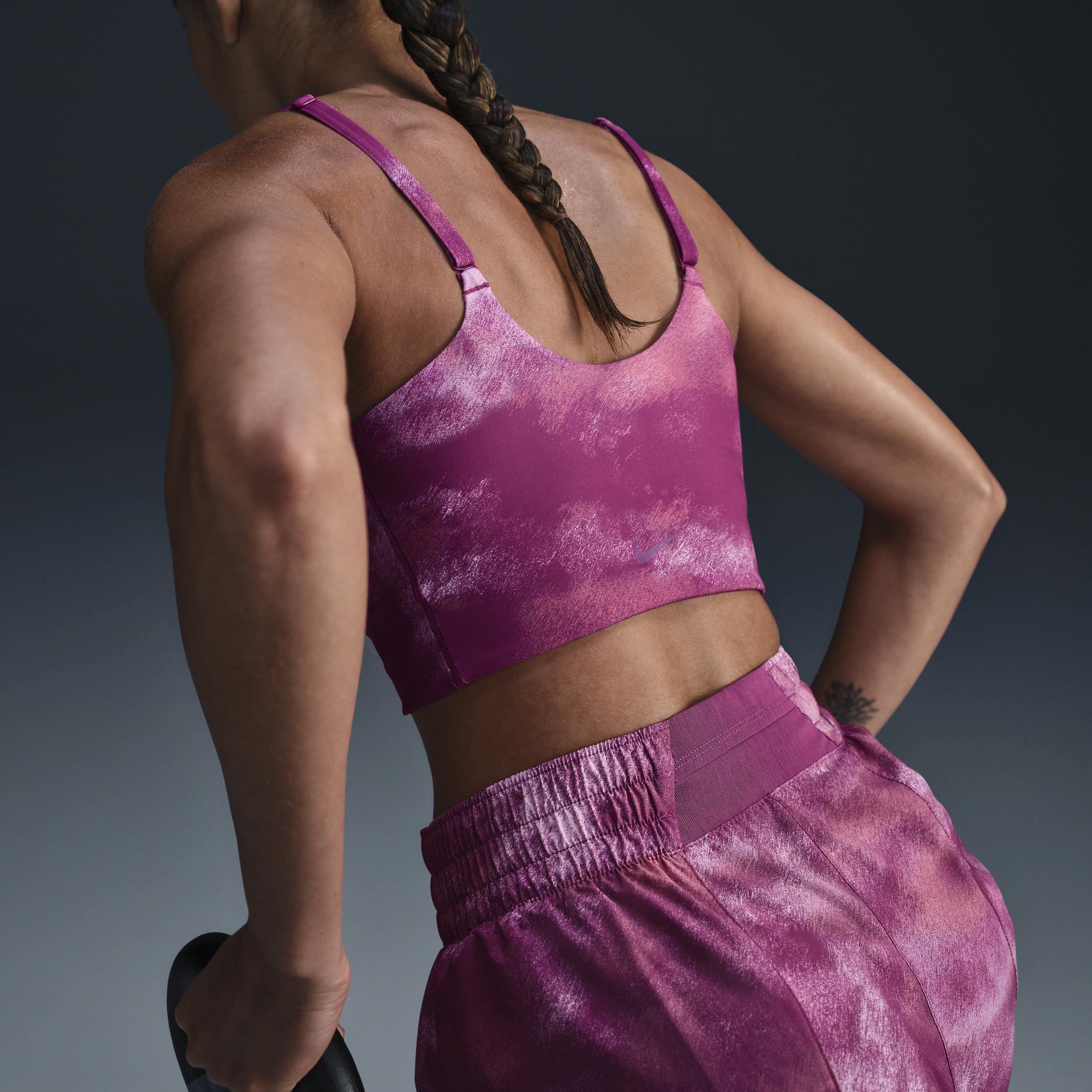 Nike One Convertible Women's Light-Support Lightly Lined Longline Printed Sports Bra Product Image