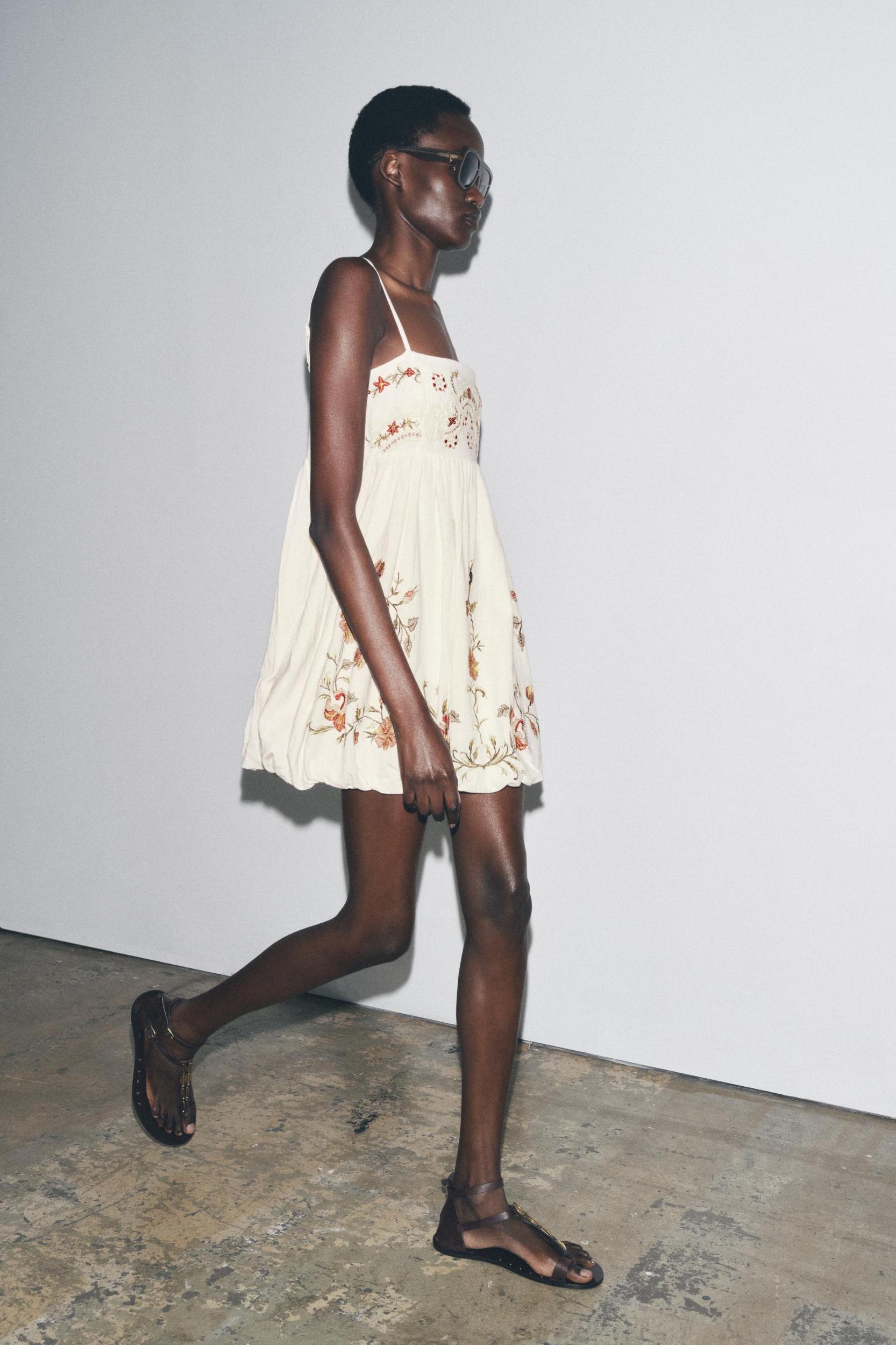 ZW COLLECTION FLORAL EMBROIDERED SHORT DRESS Product Image