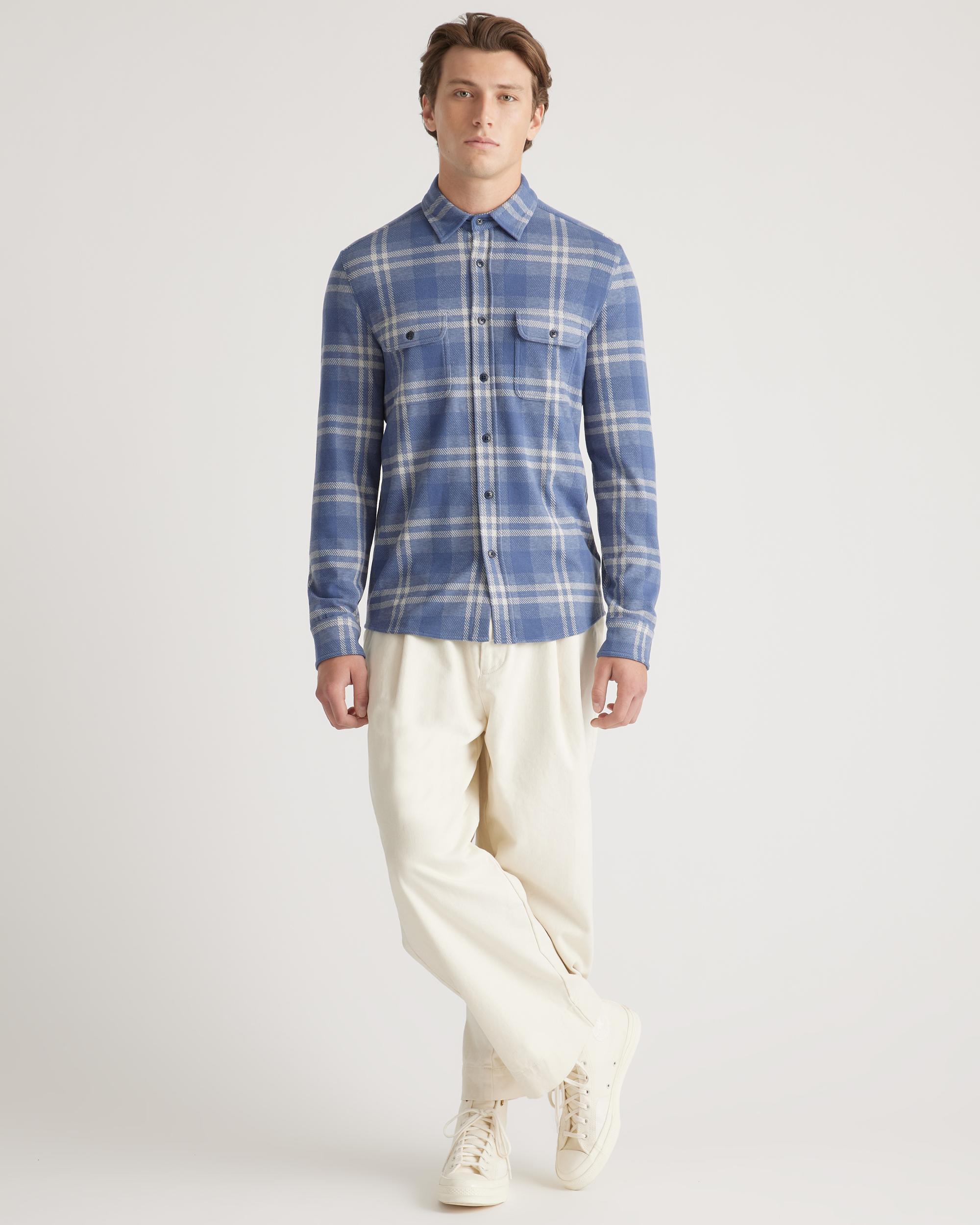 Quince | Men's Stretch Sweater Fleece Shirt Size XL, Recycled Polyester Product Image