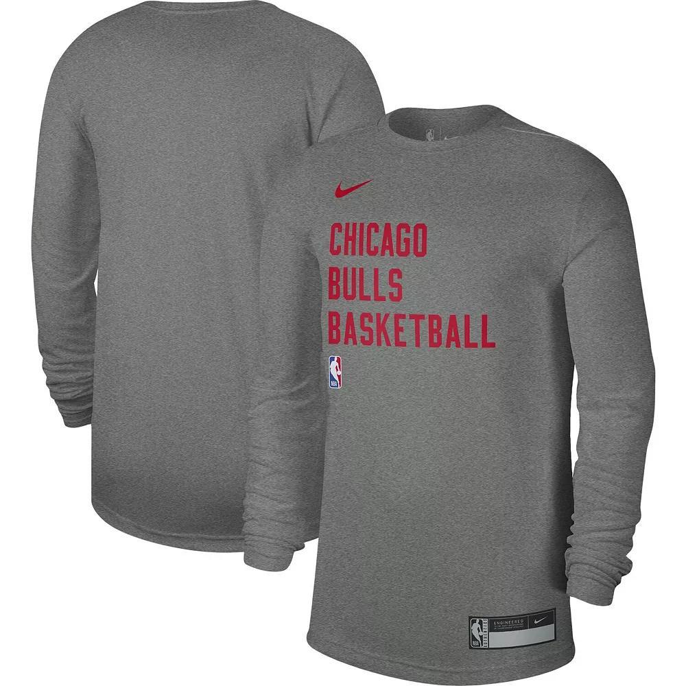 Unisex Nike Heather Gray Memphis Grizzlies 2023/24 Legend On-Court Practice Long Sleeve T-Shirt, Men's, Size: 2XL, Grz Grey Product Image