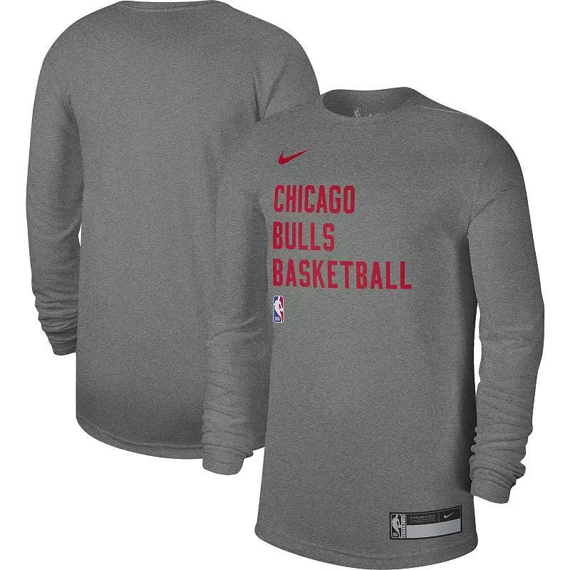 Unisex Nike Heather Gray Memphis Grizzlies 2023/24 Legend On-Court Practice Long Sleeve T-Shirt, Men's, Size: 2XL, Grz Grey Product Image
