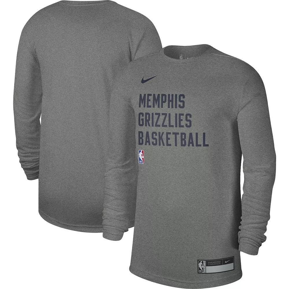 Unisex Nike Heather Gray Utah Jazz 2023/24 Legend On-Court Practice Long Sleeve T-Shirt, Men's, Size: XL, Jaz Grey Product Image