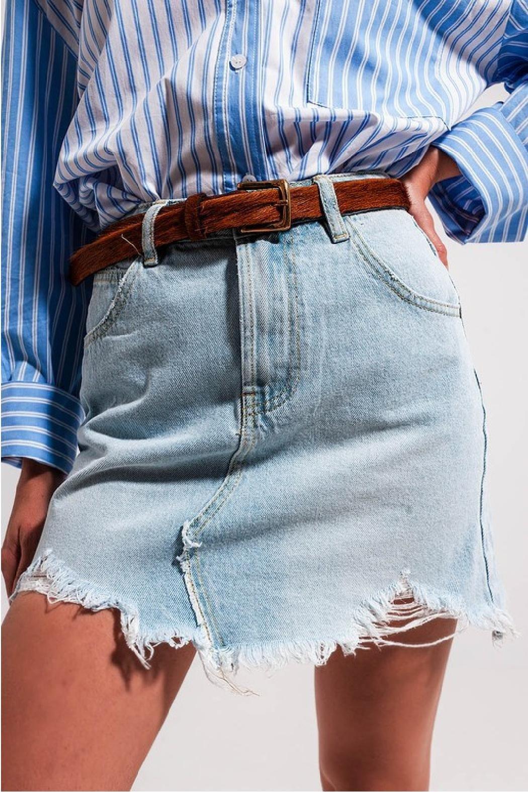 Raw Hem Denim Product Image
