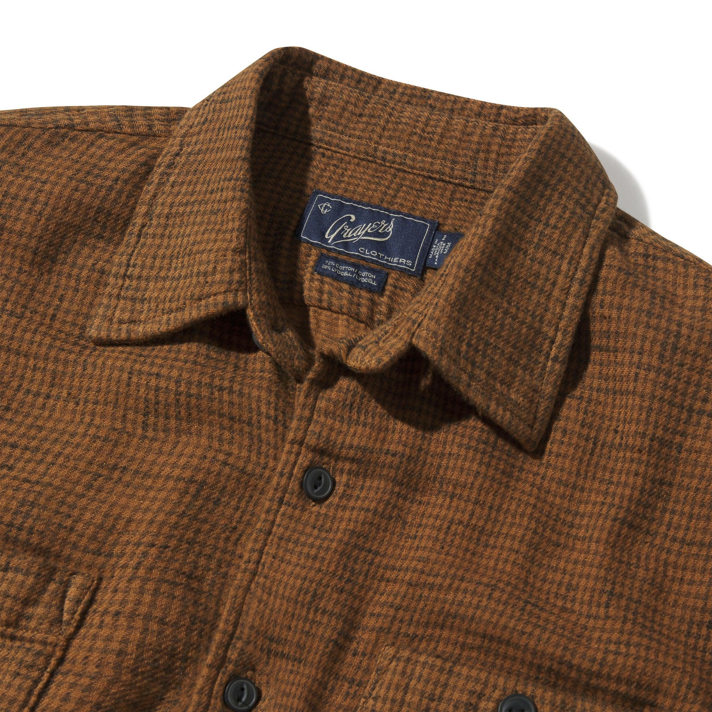 Houndstooth Double Cloth Workshirt - Rubber (Final Sale)* Product Image