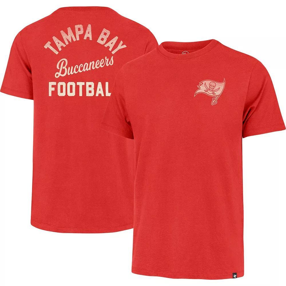 Men's '47 Red Tampa Bay Buccaneers Turn Back Franklin T-Shirt, Size: XL Product Image