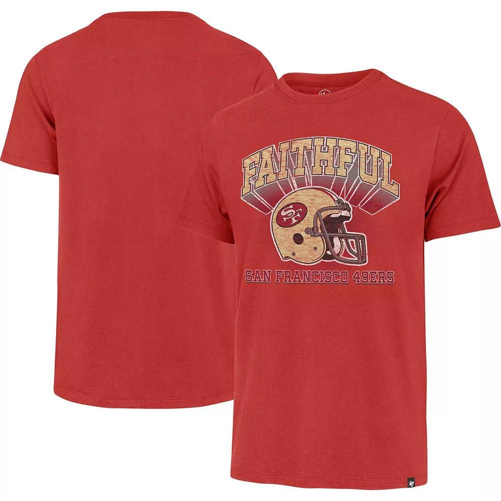 Men's '47 Scarlet San Francisco 49ers Regional Franklin T-Shirt, Size: Large, Red Product Image