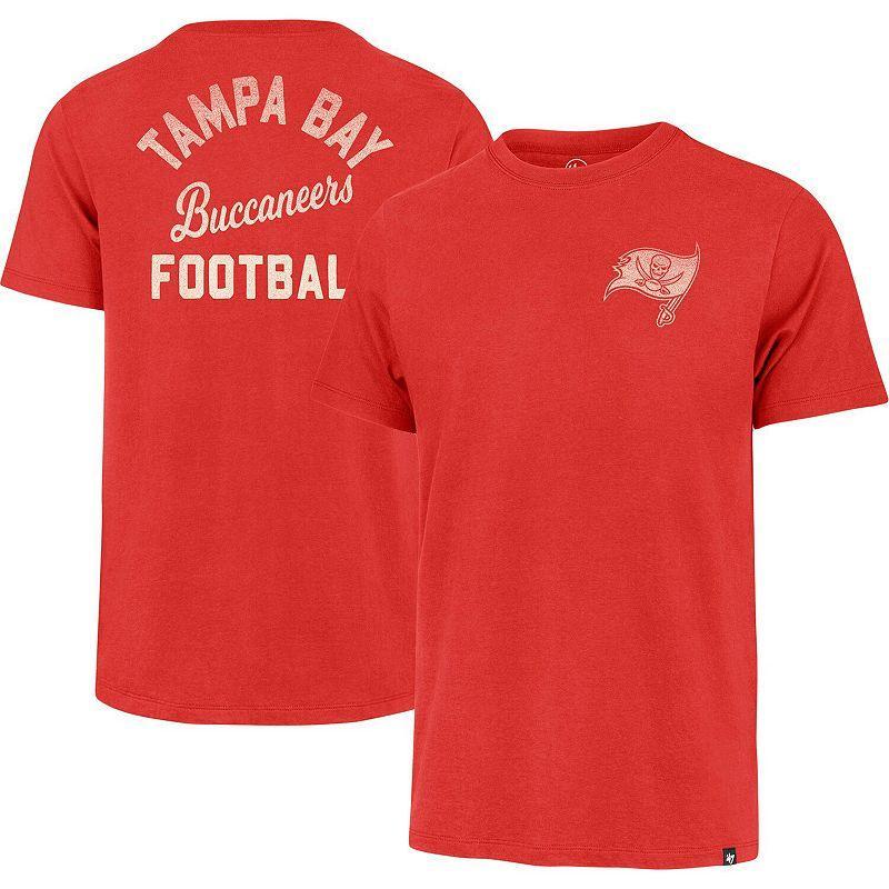 Men's '47 Red Tampa Bay Buccaneers Turn Back Franklin T-Shirt, Size: XL Product Image