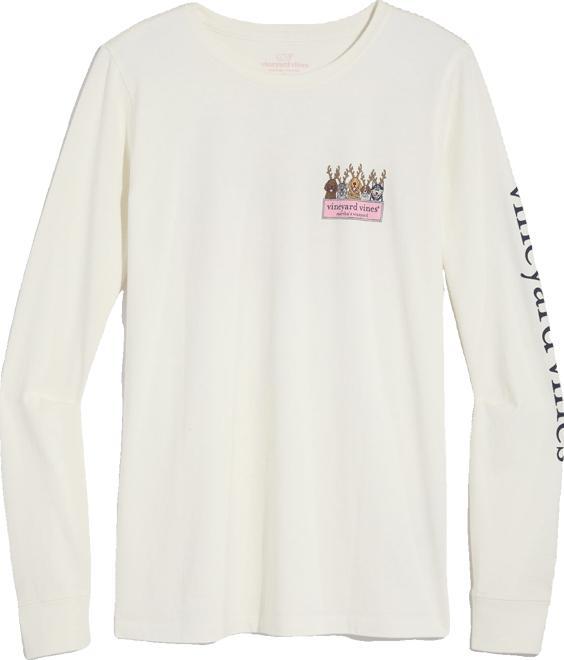 Women's Reindeer Pups Logo Box Long-Sleeve Tee Product Image