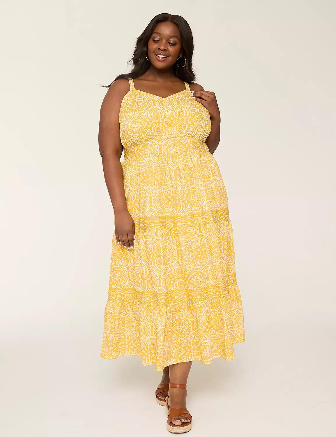 Shirred-Bodice Maxi Dress Product Image